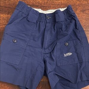AFTCO youth navy  Deep Blue Cargo Shorts